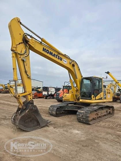 Used Komatsu Excavator in yard